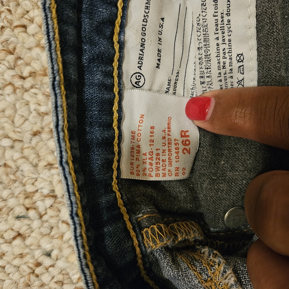 Ag Adriano Goldschmied Skinny Blue Jeans